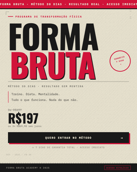 Landing page gerada com o OS — Forma Bruta